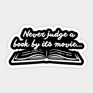 Never Judge a Book Sticker